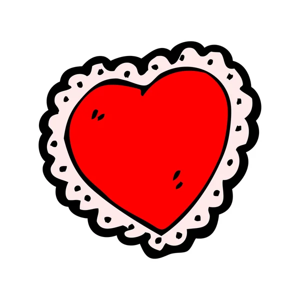 Valentine heart cartoon — Stock Vector