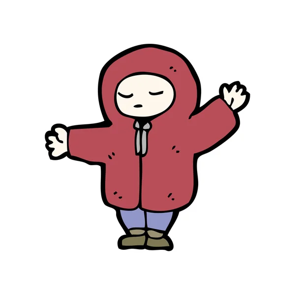 Человек в толстом пальто — стоковый вектор