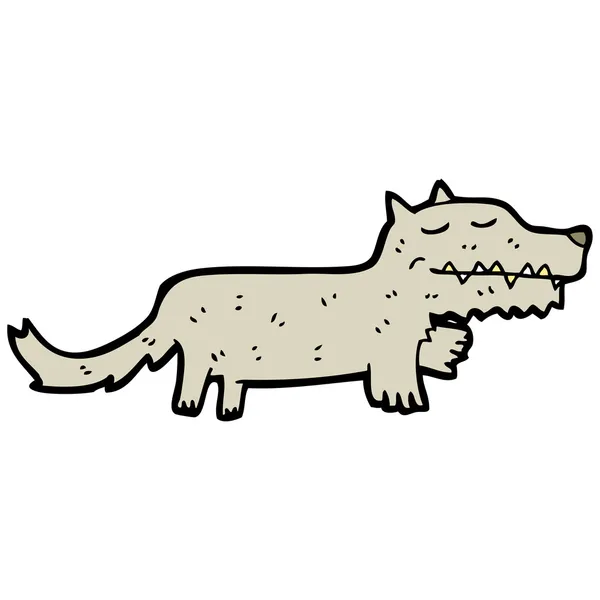 オオカミの漫画 — ストックベクタ