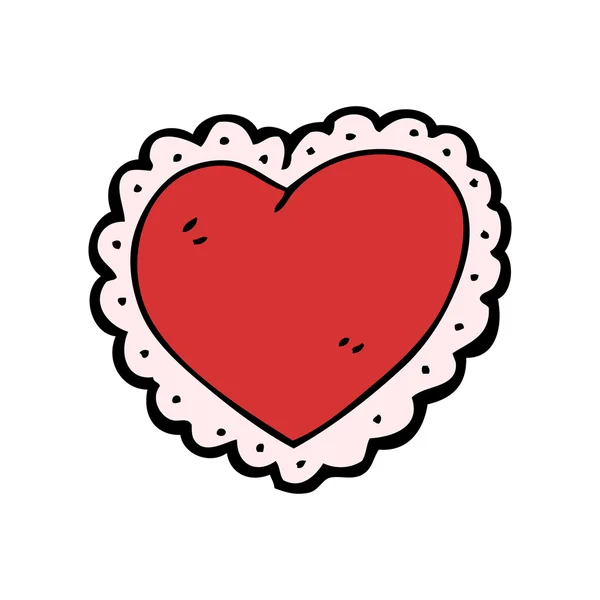 San Valentín corazón de dibujos animados — Vector de stock