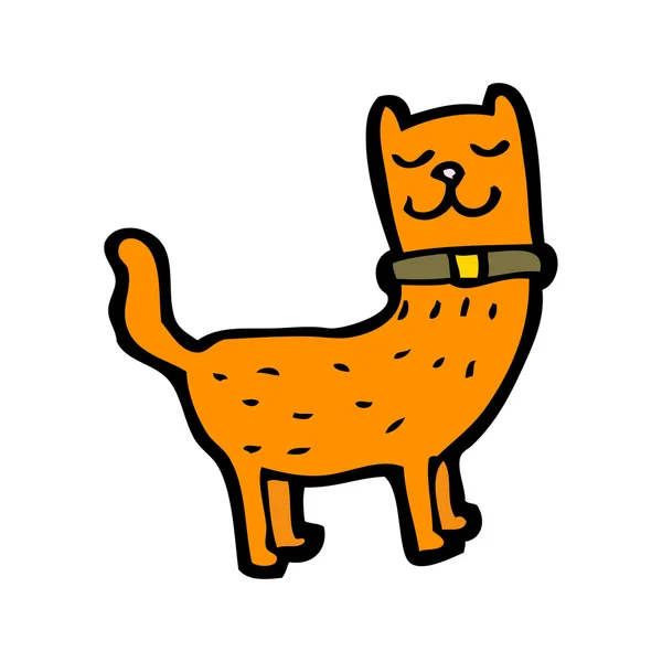 Dessin animé chat orange — Image vectorielle