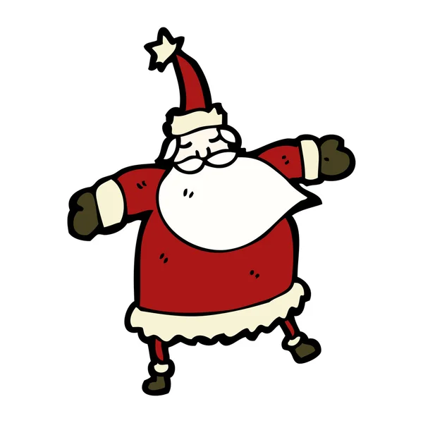 Батько Різдвяний костюм мультфільм — стоковий вектор