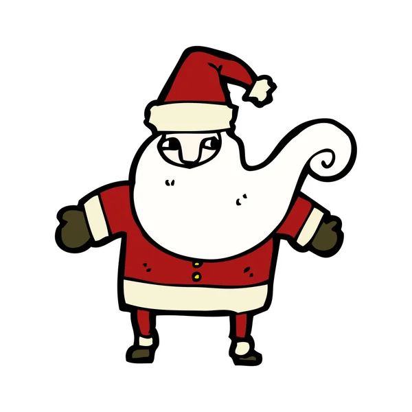 父のクリスマスの衣装の漫画 — ストックベクタ
