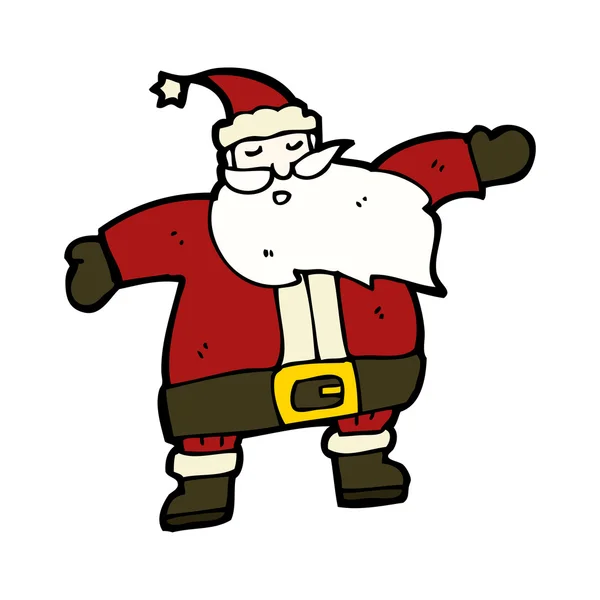Papá Navidad traje de dibujos animados — Archivo Imágenes Vectoriales