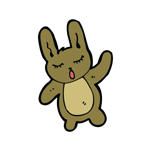 Sevimli tavşan çizgi filmi — Stok Vektör