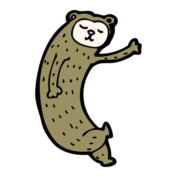 睡觉卡通熊 — 图库矢量图片
