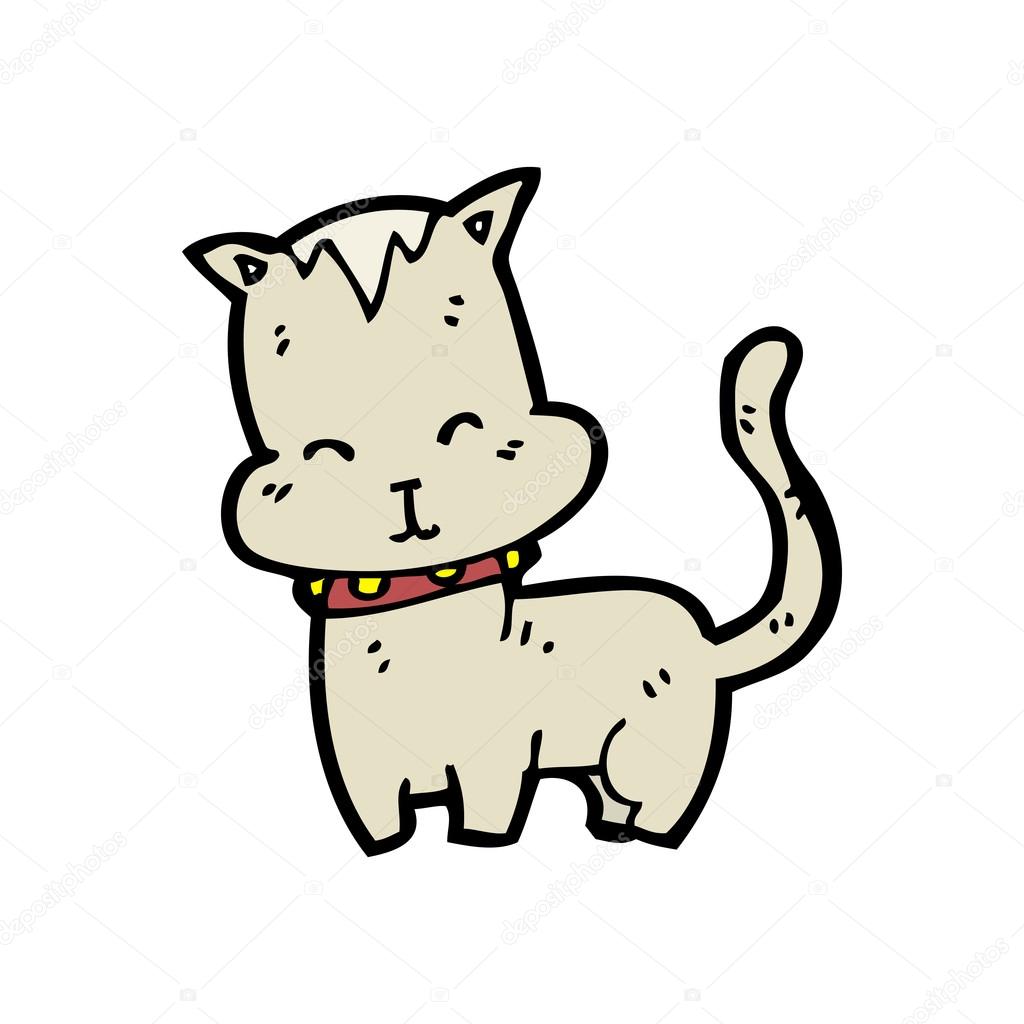 Dessin Animé Heureux Chat Siamois Image Vectorielle