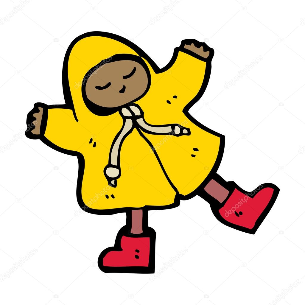 raincoat cartoon