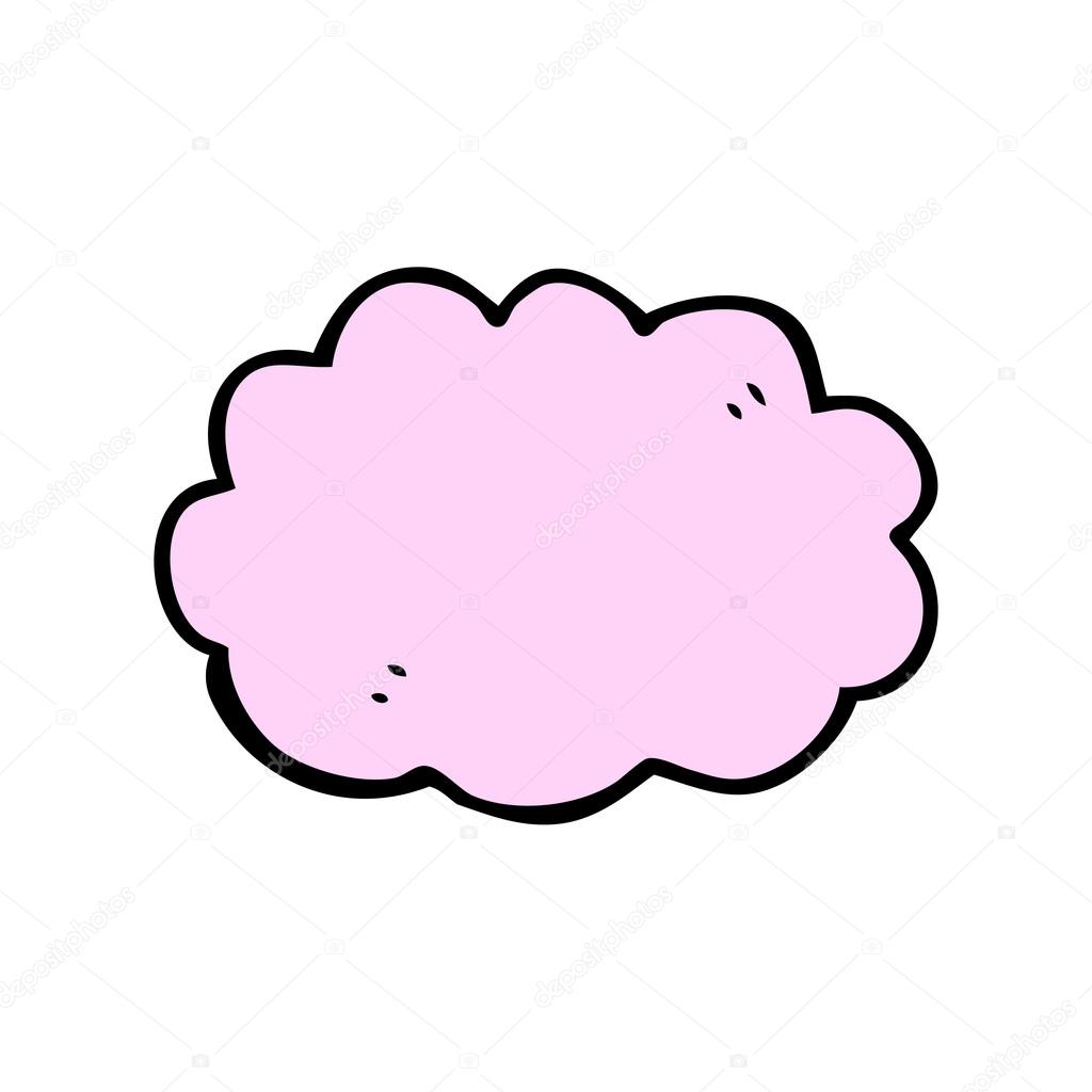 Pink gas cloud cartoon — Stock Vector © lineartestpilot #16294717