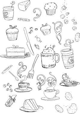 Kahve Dükkanı doodles