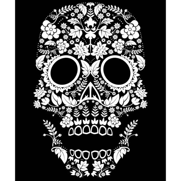 Day of the dead pattern — Stock Vector