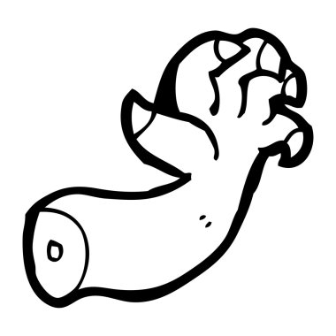 karikatür canavar kolu