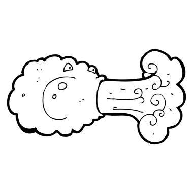 bulut üfleme karikatür