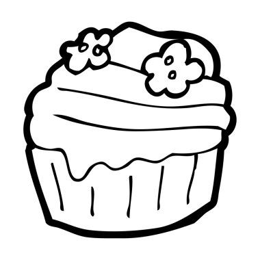 karikatür fincan kek