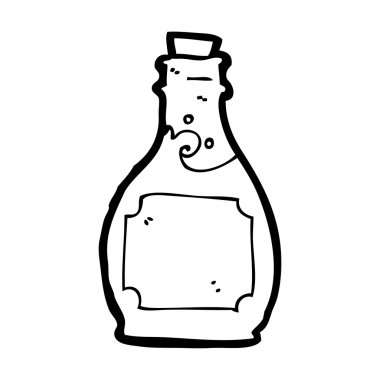 karikatür ROM şişesi