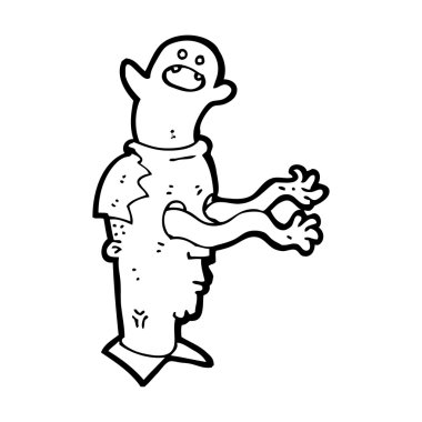 çizgi adam hayaletler tarafından ele geçirilmiş