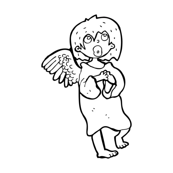 Cartoon angel — Stock Vector