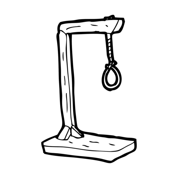 Cartoon hangman's noose — Stock Vector