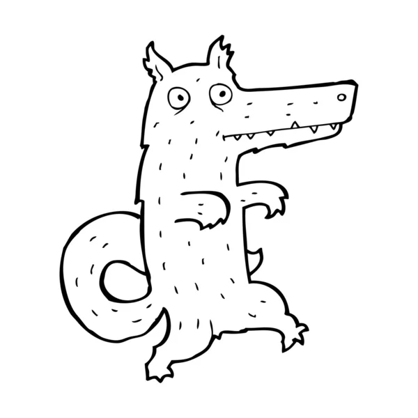 Desenhos animados Big Bad Wolf — Vetor de Stock