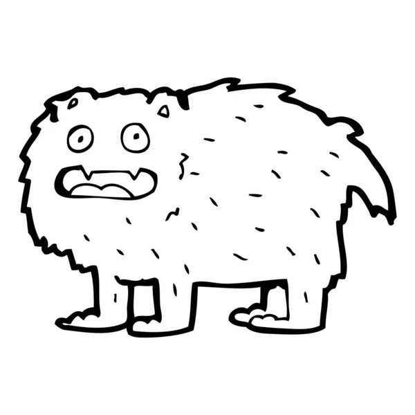 Grasso piccolo cane cartone animato — Vettoriale Stock