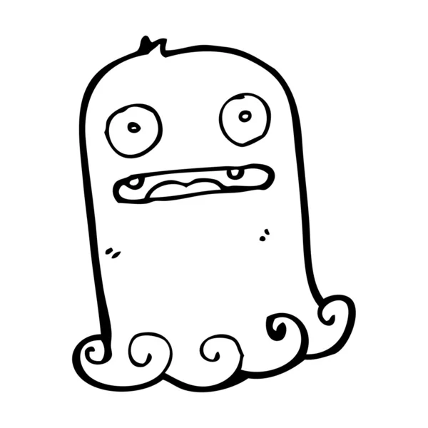 Fantasma lindo de dibujos animados — Vector de stock