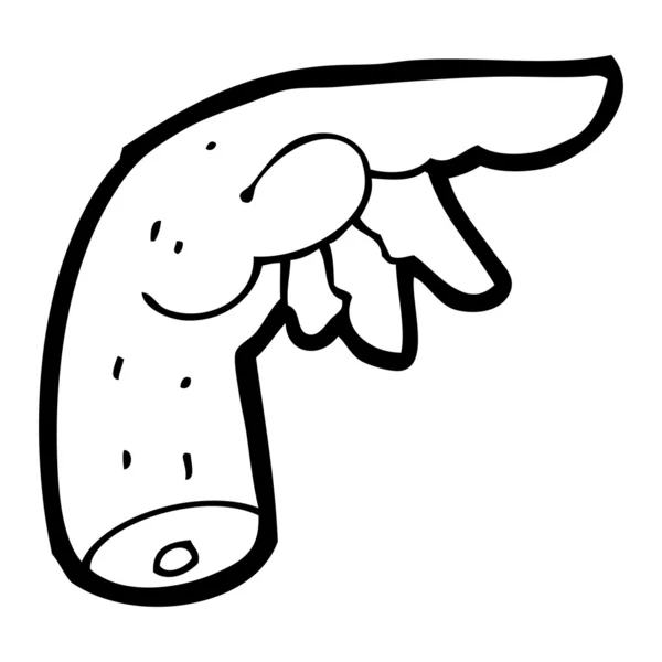 Pekande hand tecknade — Stock vektor