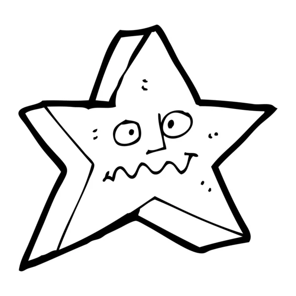 Αστέρι χαρακτήρα κινουμένων σχεδίων — Διανυσματικό Αρχείο