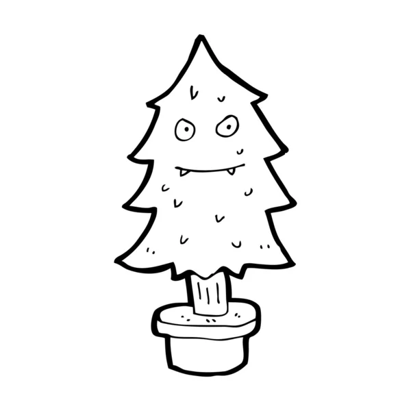 Árbol de Navidad de dibujos animados — Archivo Imágenes Vectoriales