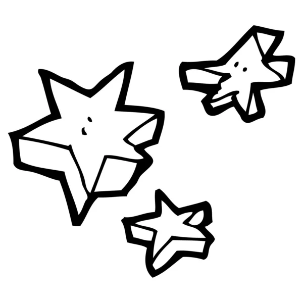 Мультфільм зірочок — стоковий вектор