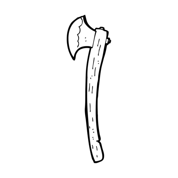 Cartoon woodsman's axe — Stock vektor