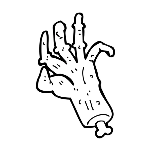 Cartoon gross avhuggna hand — Stock vektor