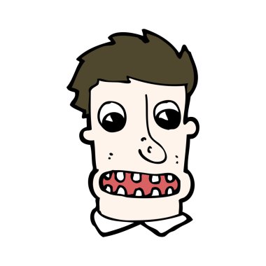 karikatür çirkin adam