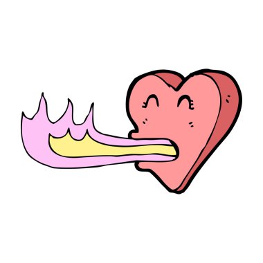 nefes alma kalp karikatür yangın