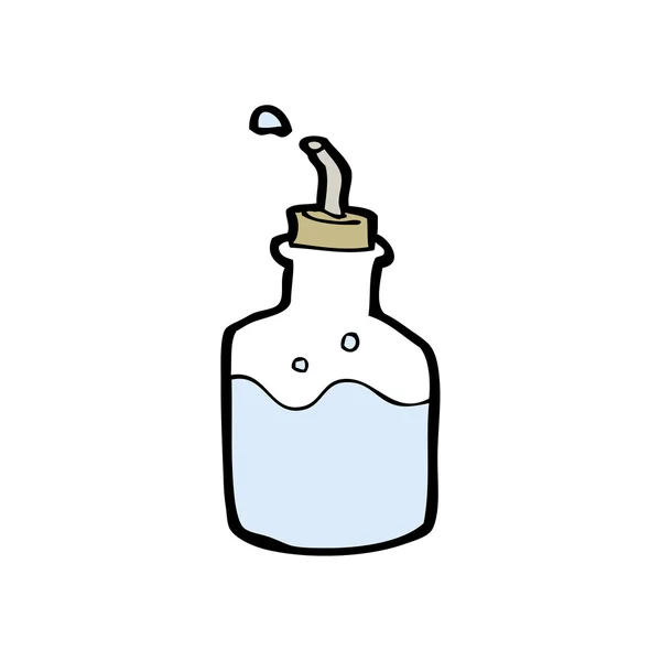 Dibujos animados botella de agua — Vector de stock