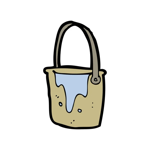 Cartoon water bucket — Stock Vector