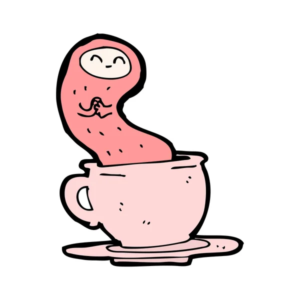 Привидами teacup мультфільм — стоковий вектор
