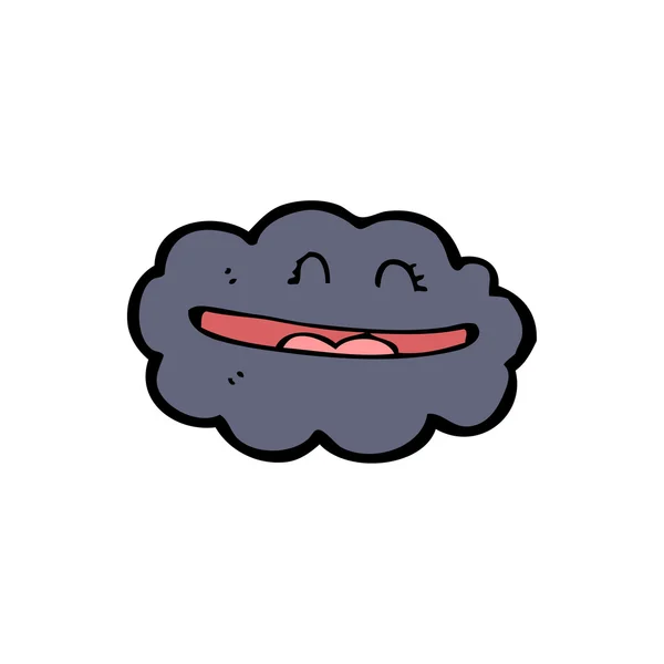 Cartoon black cloud — Wektor stockowy