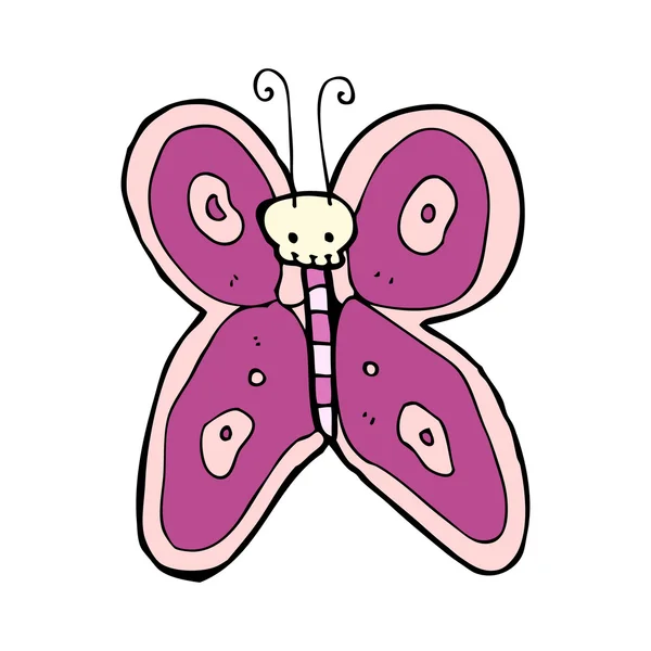 頭蓋骨のバグの蝶 — ストックベクタ
