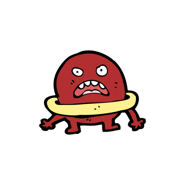 Monstruo rojo o extraterrestre — Vector de stock