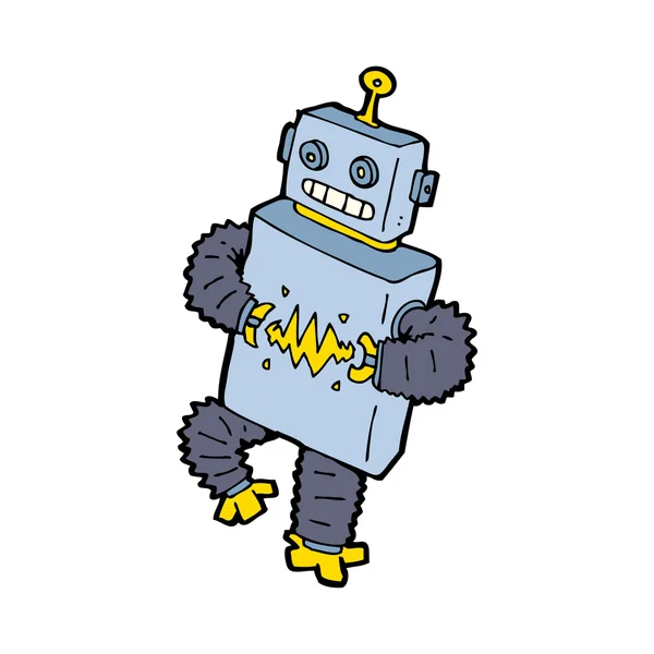 Robot danzante — Vettoriale Stock