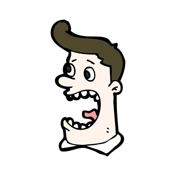 Cartoon schreeuwen man — Stockvector