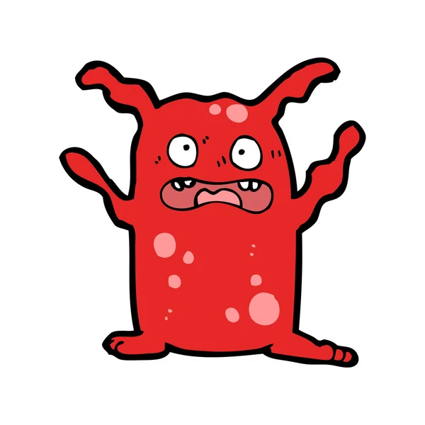 Monstruo del diablo rojo — Vector de stock