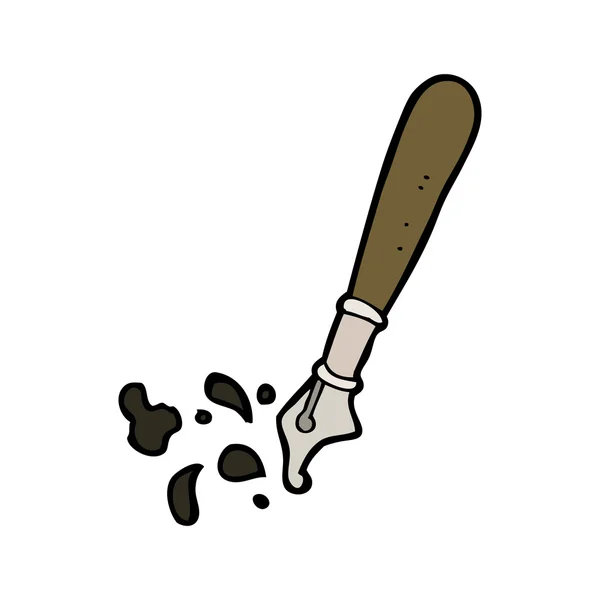 Stylo plume dessin animé — Image vectorielle