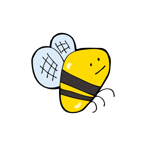 Divertido dibujos animados abejorros abeja — Vector de stock