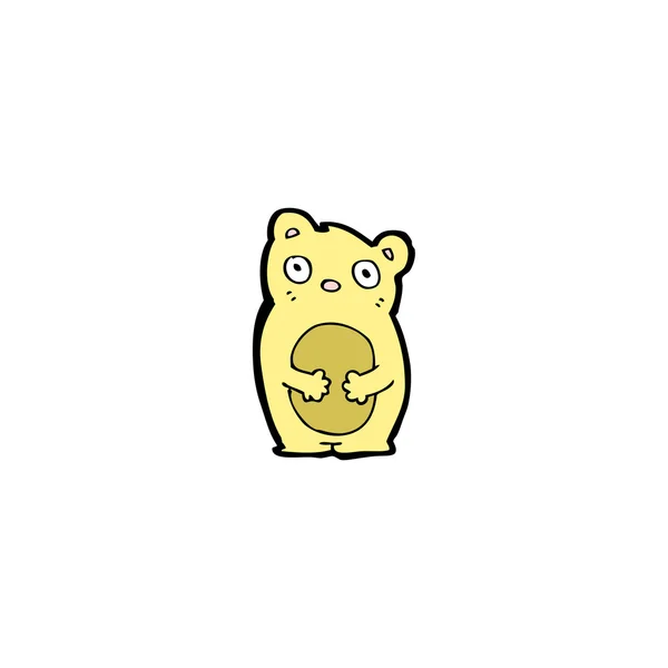 Pequeño oso de dibujos animados — Vector de stock