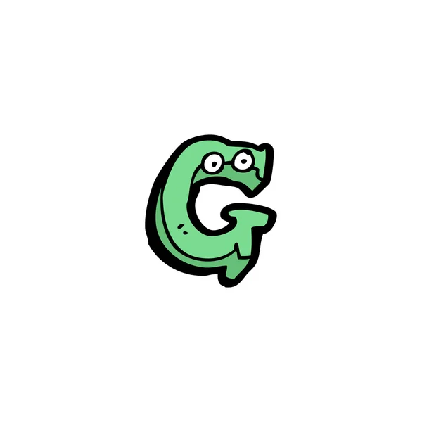 Cartoon letter g — Stock Vector