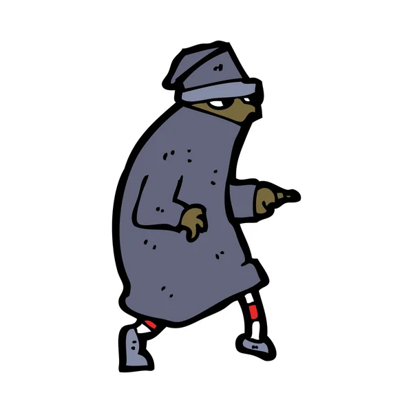 泥棒の漫画のキャラクター — ストックベクタ