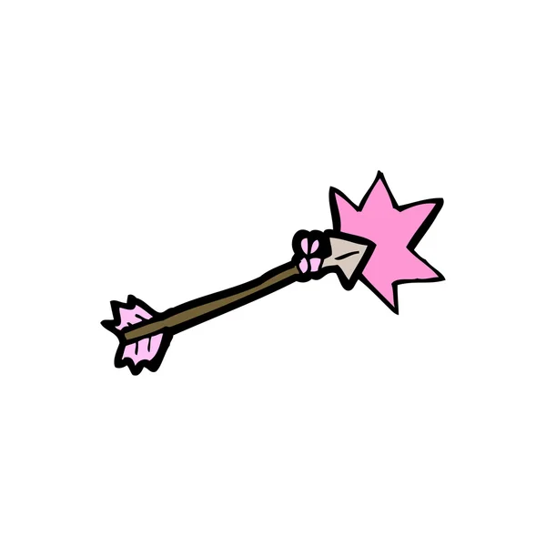 Freccia rosa del fumetto — Vettoriale Stock