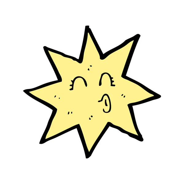 Tegneserie stjerne karakter – Stock-vektor