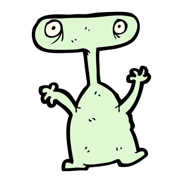 Créature extraterrestre dessin animé — Image vectorielle